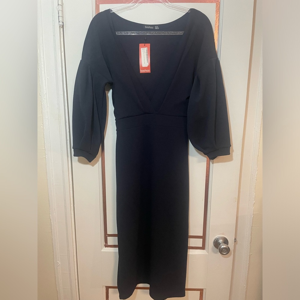 Boohoo Navy Dress